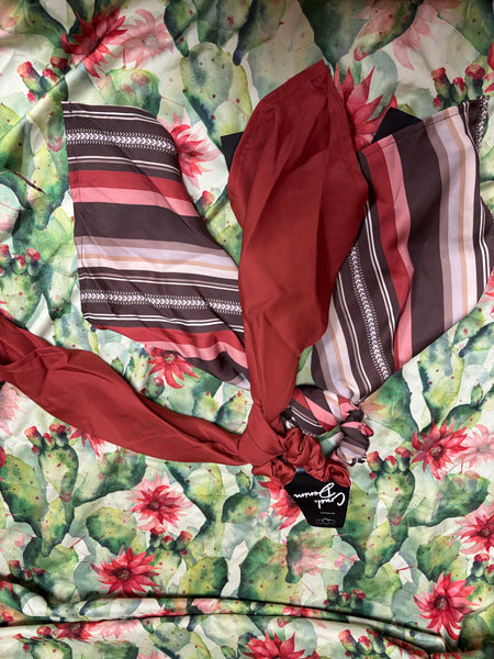 Cruel Denim Hair Tie With Tails