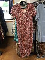 Zenana Pink Leo Maxi Dress