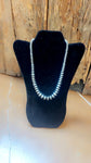 Sterling Silver Graduated Designer Pearl Necklace 20”+2” extender
