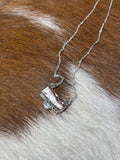 Wild Horse Bar-Sterling Silver Necklace