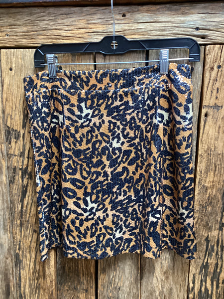 L&B Leo Sequin Skirt