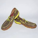 Men’s Twisted X Bomber/Neon Yellow Driving Mocs With Laces