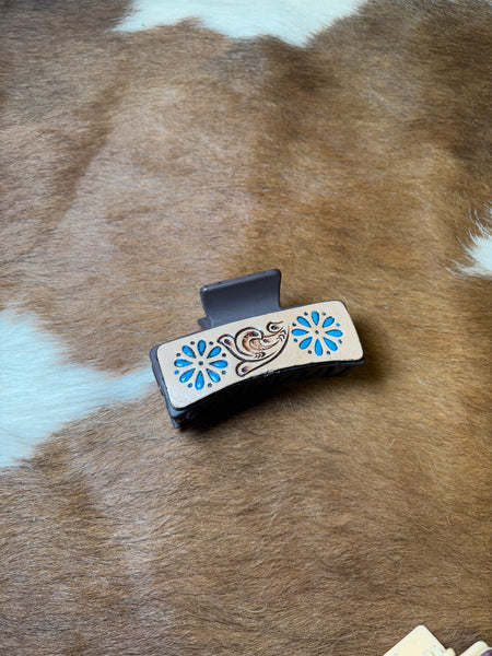Blue Cluster Hair Clip