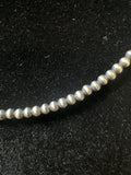 Silver beaded necklace