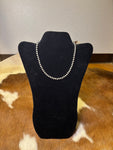 6mm Sterling Silver Pearl Necklace 16”