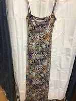 L&B Snakeskin Spaghetti Strap Multicolor Dress