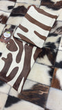 Large Cowhide Cosmetic Bag