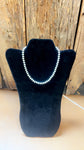 7mm Sterling Silver Pearl Necklace 16”