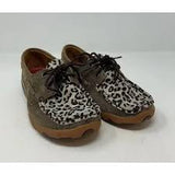 Women’s Twisted X Distressed Leopard Driving Mocs