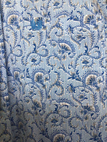 Panhandle Rough Stock Blue Floral Long Sleeve Button Up