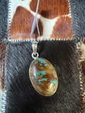 Number 8 turquoise Pendant
