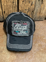Live, Laugh, Love Patched Black Hat