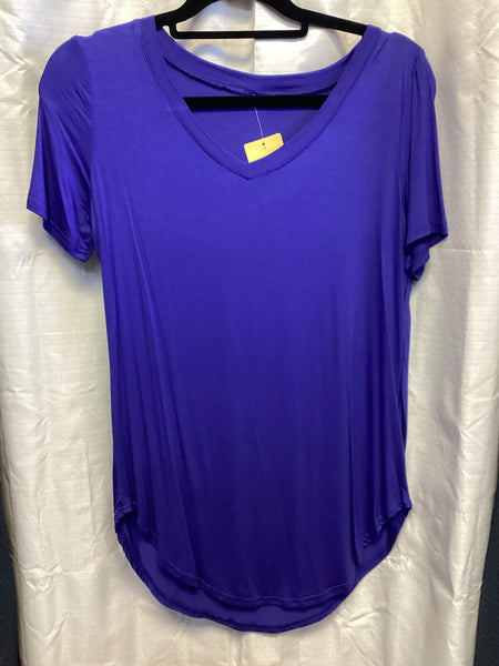 Royal Blue V- Neck Plain