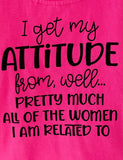 Kids Pink ATTITUDE T-shirt