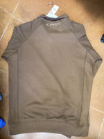 Cinch Chocolate Brown Quarter Zip Pullover