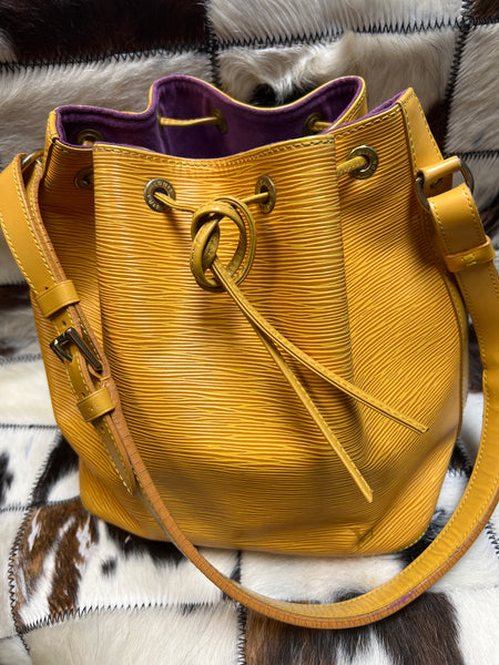 LV Epi Petit Noe Drawstring - Yellow