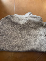 Cinch Light Gray Polyester Quarter Zip Pullover