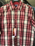 Panhandle Red Plaid Long Sleeve Pearl Snap