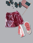 Kids Shiny Firework Shorts