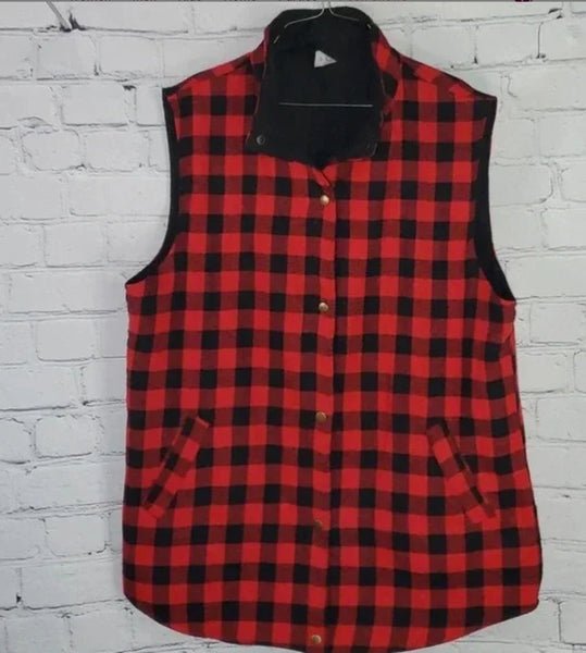 Women’s Sunshine & Rodeos Buffalo Check Vest