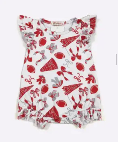 Go Team Baby Romper - Red