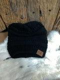C.C Classic Ponytail Beanie (Multiple Colors)