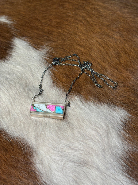 Cotton Candy-Sterling Silver Necklace