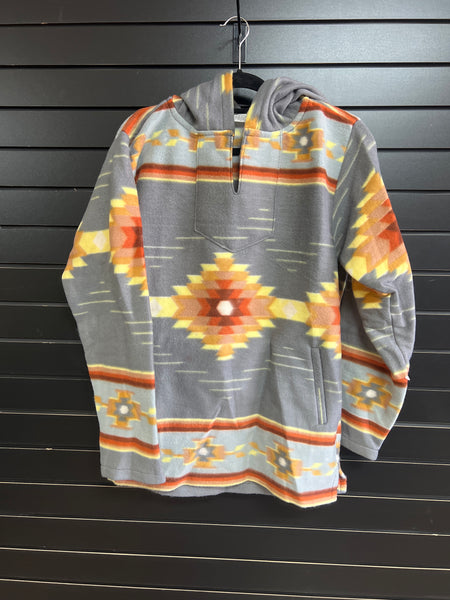 Colorful Aztec Fleece Hoodie
