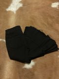 Kids Clover Cottage Black Denim Ruffle Bells