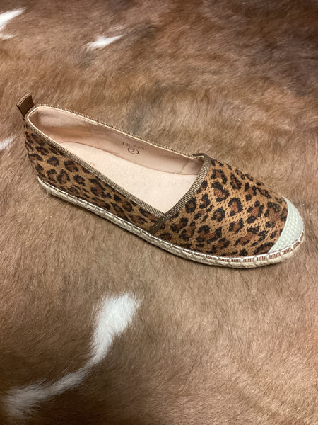L&B Leopard Slip Ons