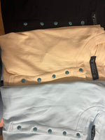 L&B turq snap shirt