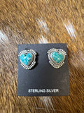 White water turquoise earrings