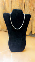 Sterling Silver Designer Bead Necklace 16”+2” extender