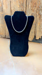 Sterling Silver Designer Bead Necklace 16”+2” extender