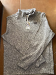Cinch Light Gray Polyester Quarter Zip Pullover