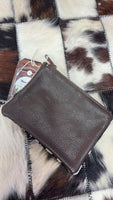 Large Cowhide Cosmetic Bag