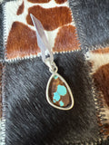 Number 8 turquoise Pendant