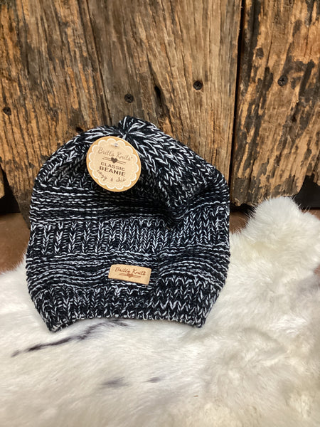 Britt’s Knit’s Black Classic Beanie