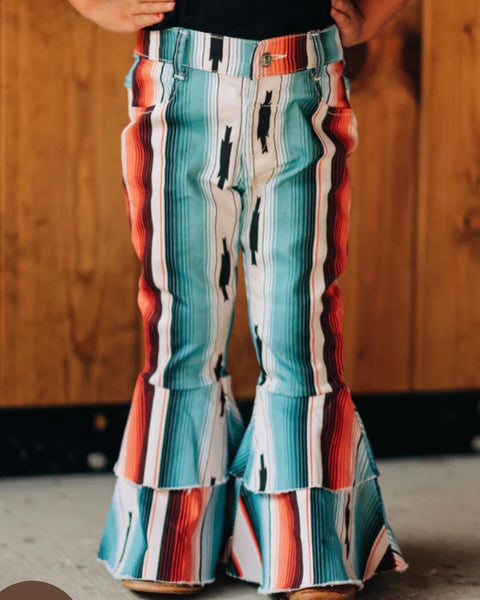 Ranch Dress’n teal ruffle bells