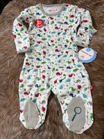 Dino Expedition Footed Onesie