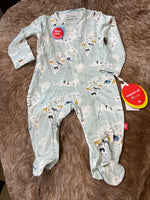 Sea the World Footed Onesie