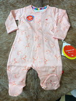 Game for play pink Footed Onesie
