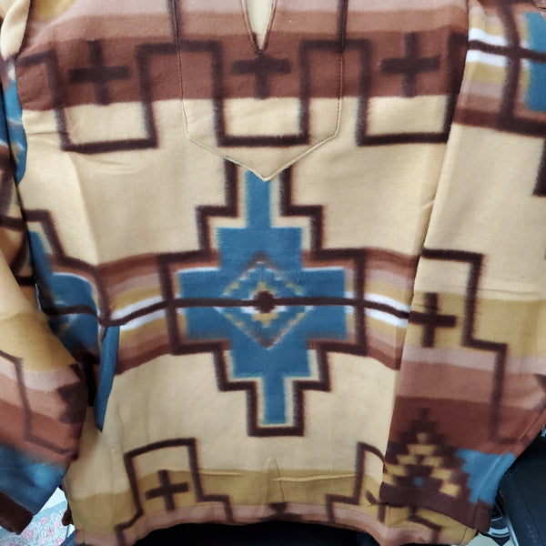 Colorful Aztec Fleece Hoodie