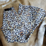 L&B light cheetah extreme flare jeans