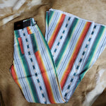 L&B mint serape extreme flare jeans