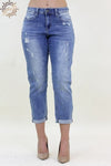 Distressed Boyfriend Capri L&B