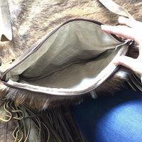 Authentic hide and Louis fringe purse