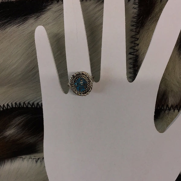 Ring - S/S Kingman Turquoise 7.5