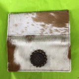 LV cowhide wallet - tan speckled