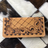 American Darling Wallet - tooled leather